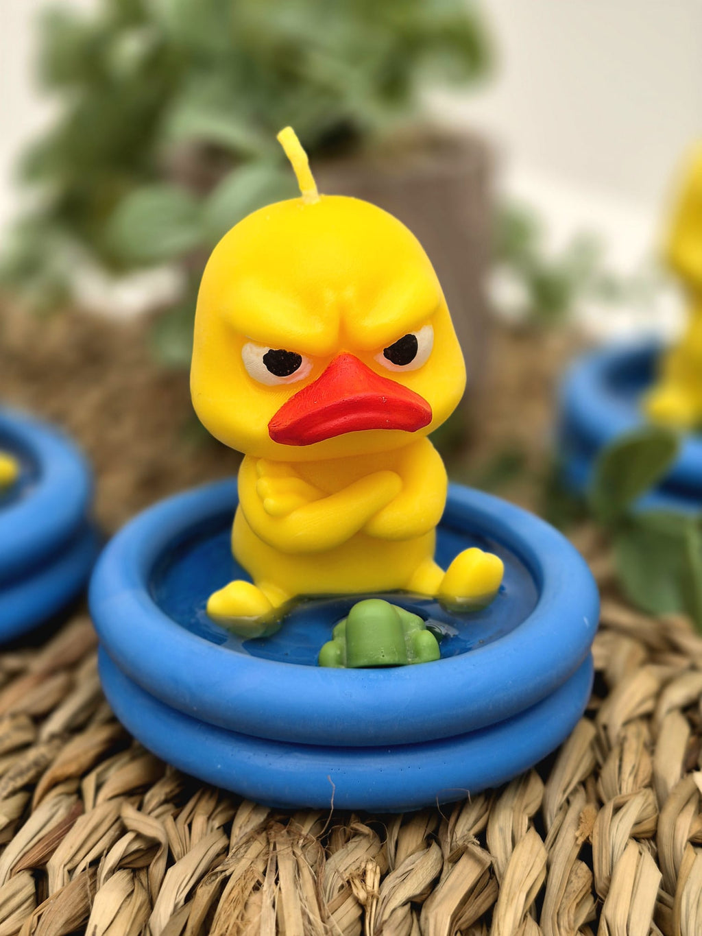 Vela decorativa PATITO ENFADADO PISCINA
