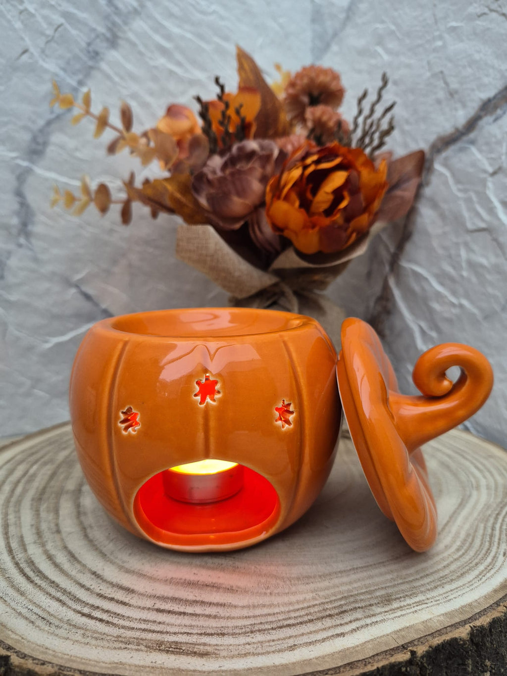 Quemador de cera y aceite Calabaza (Naranja)