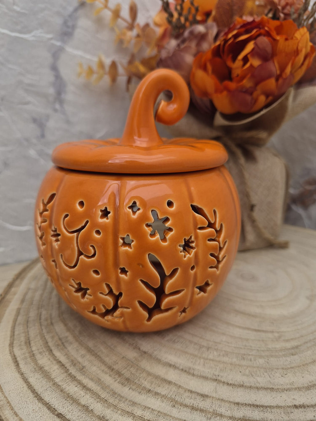 Quemador de cera y aceite Calabaza (Naranja)